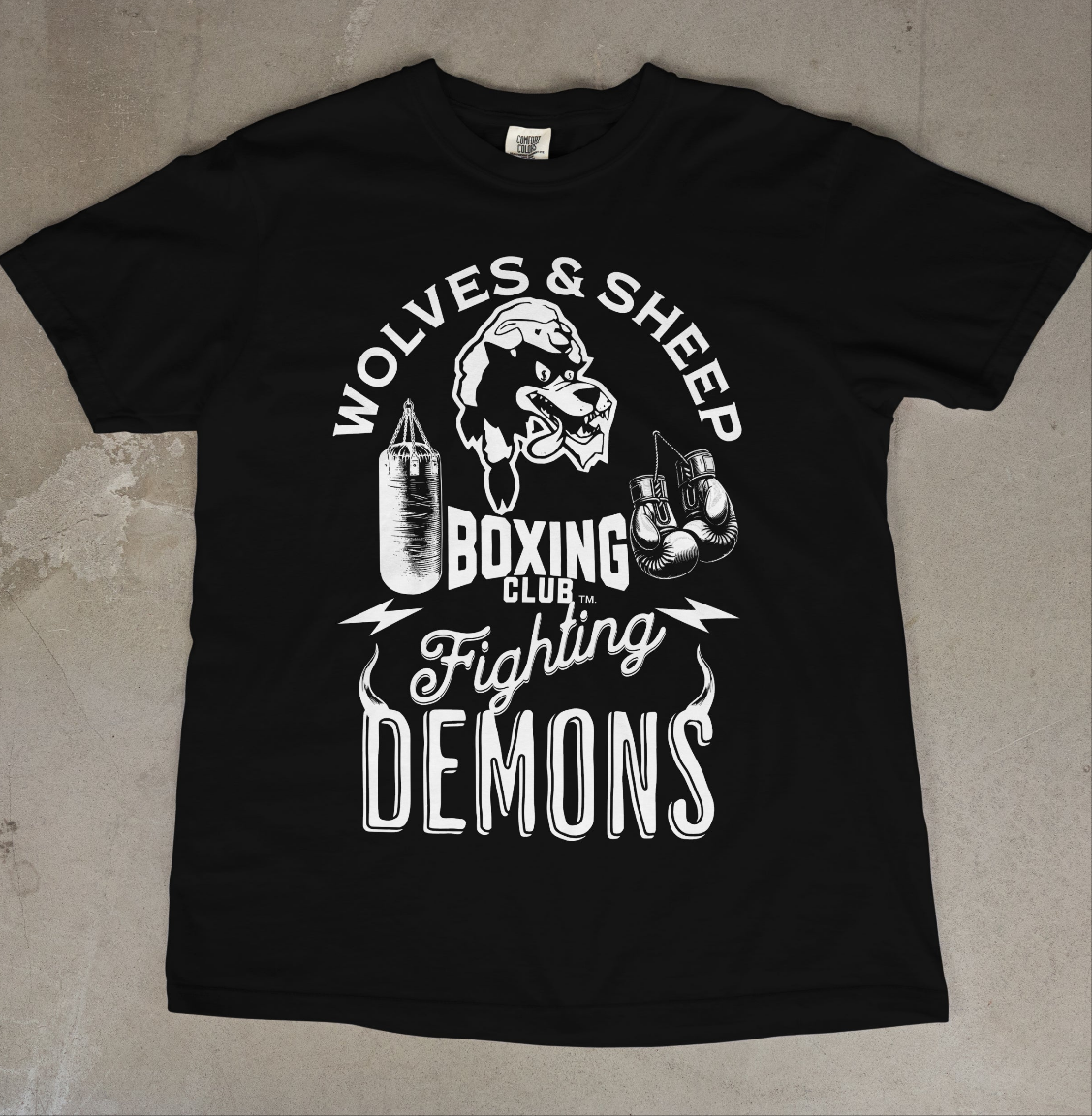 Limited Release: BOXING CLUB FIGHTING DEMONS~

Vintage blackout collab tee