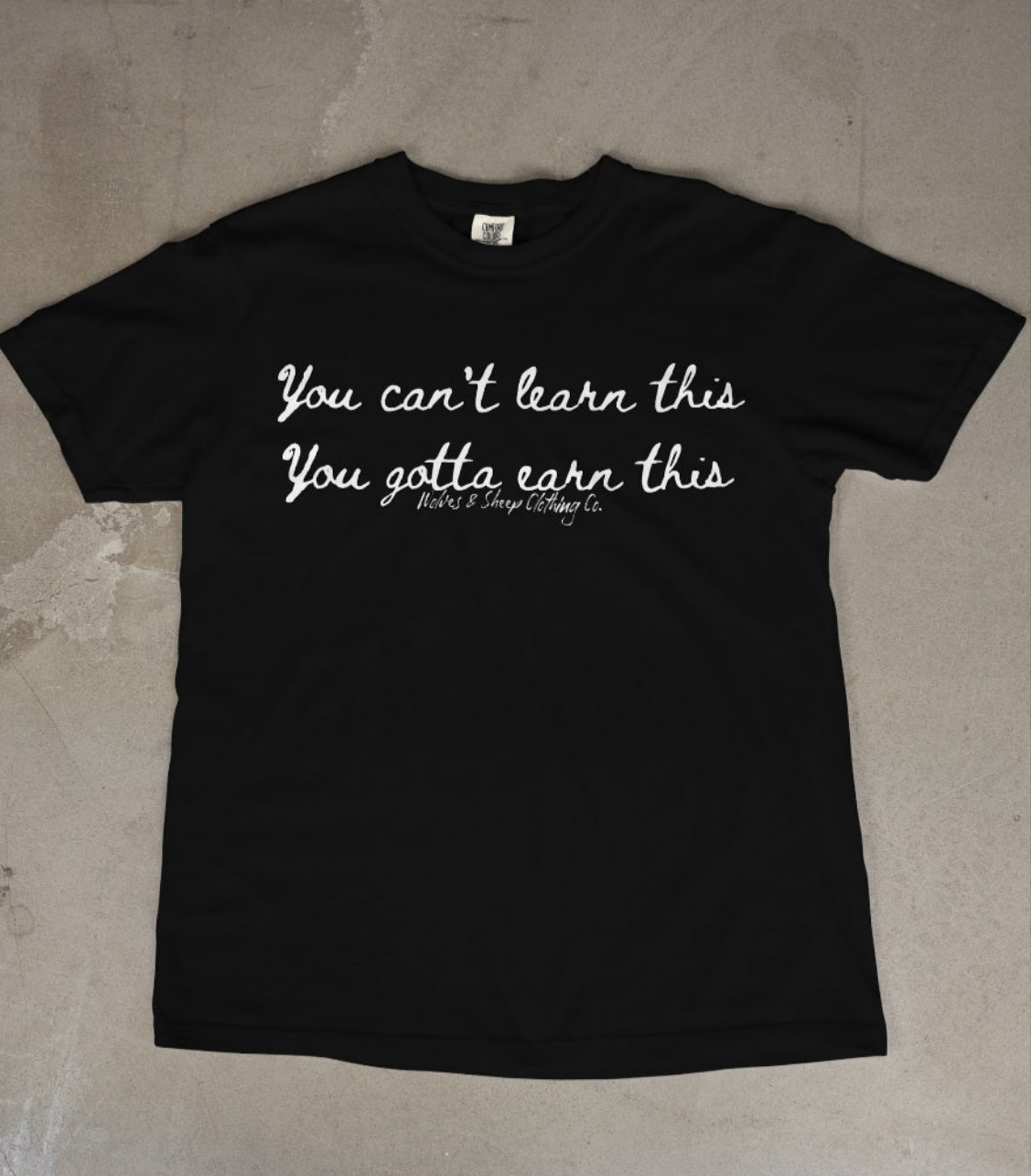 Limited Release: YOU CAN'T LEARN THIS~
Vintage blackout collab tee