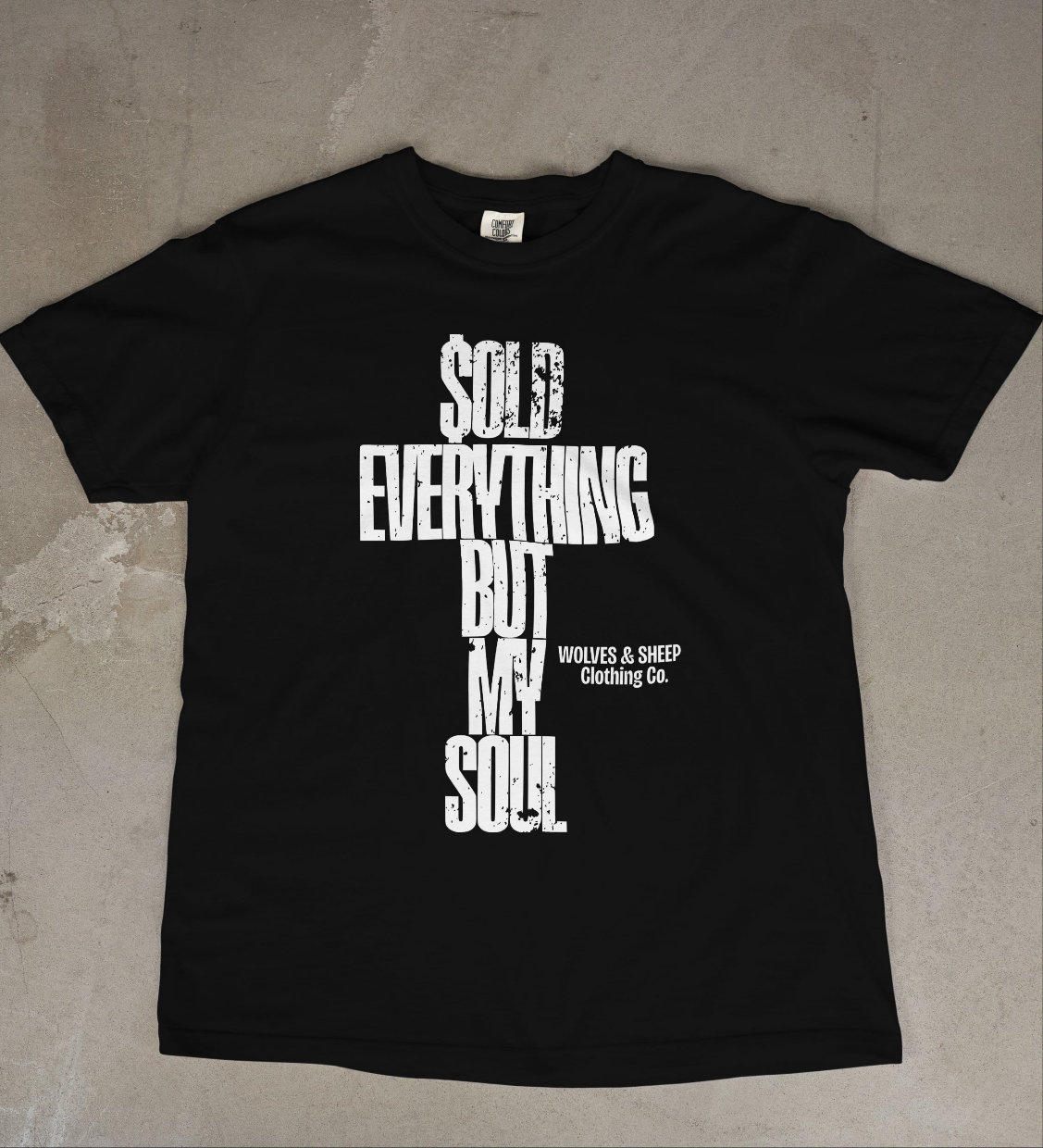 Limited Release: SOLD EVERYTHING BUT MY SOUL~Vintage blackout collab tee