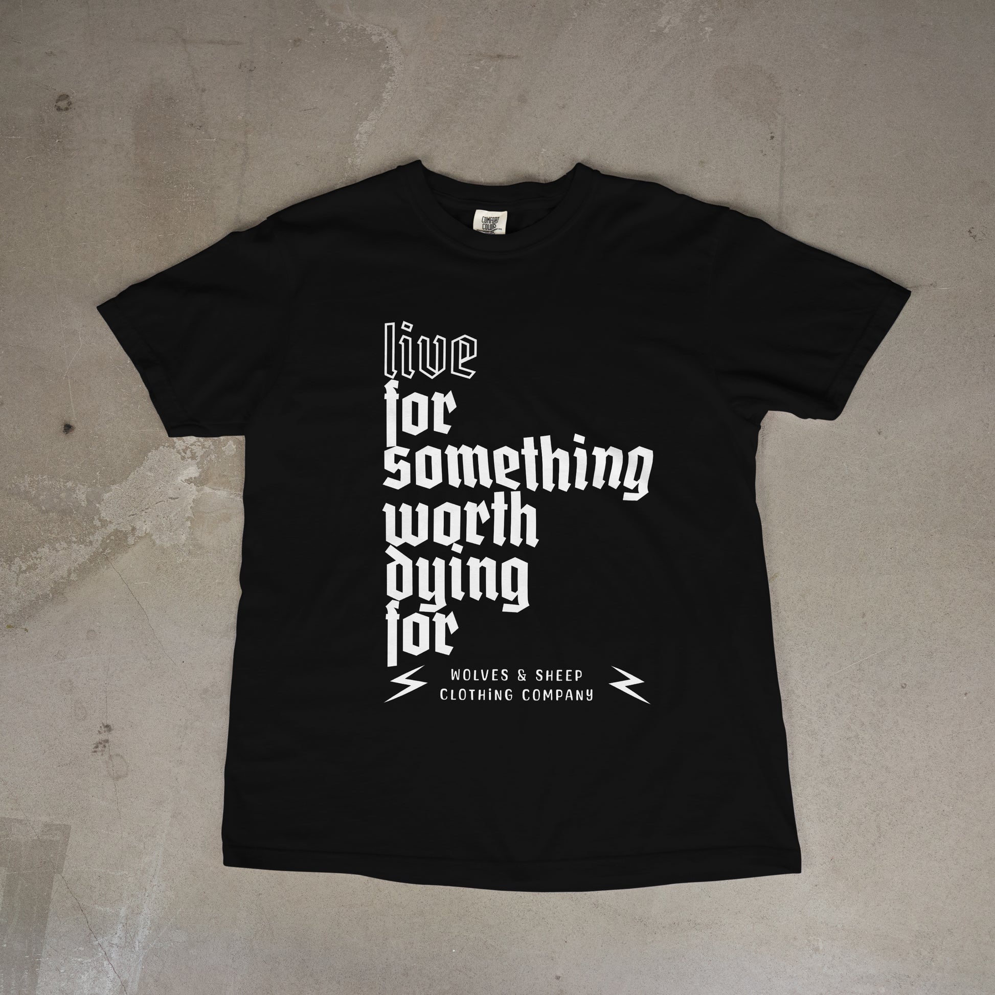 Limited Release: LIVE FOR SOMETHING WORTH DYING FOR~

Vintage blackout collab tee