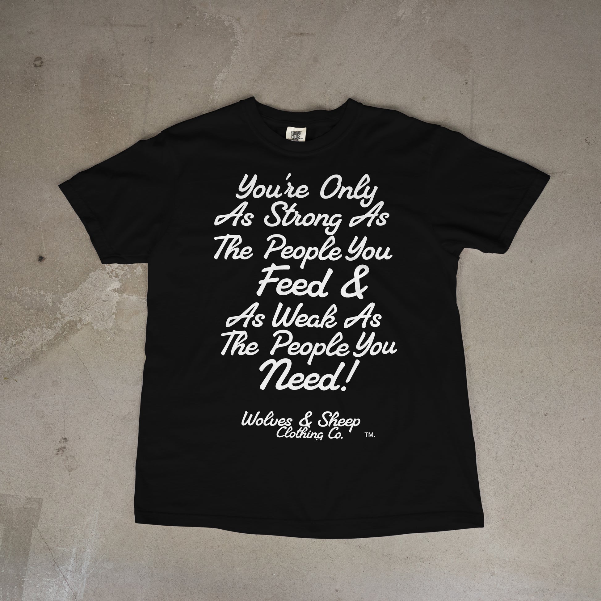 Limited Release: THE PEOPLE YOU FEED & THE PEOPLE YOU NEED~

Vintage blackout collab tee